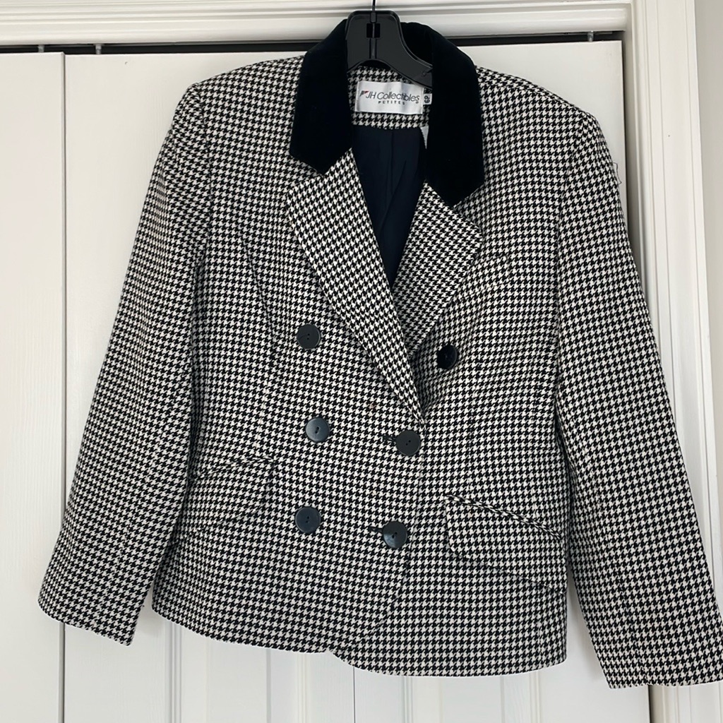 Houndstooth Wool Jacket